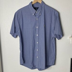 Ralph Lauren Blue Gingham Short Sleeve Shirt